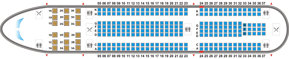 A321 seatmap